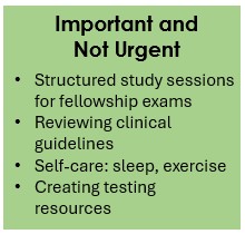 Important and Not Urgent